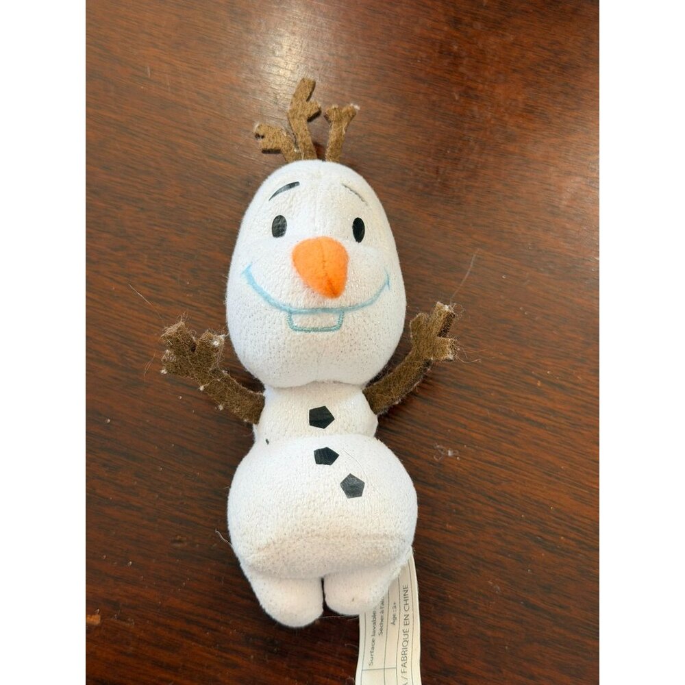 Disney Frozen Olaf Plush Toy Small 5" White & Orange Polyester Surface Washable
